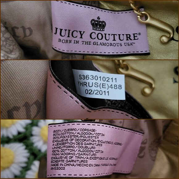 Juicy Couture Brown Poinsettia Handbag - Picture 13 of 13